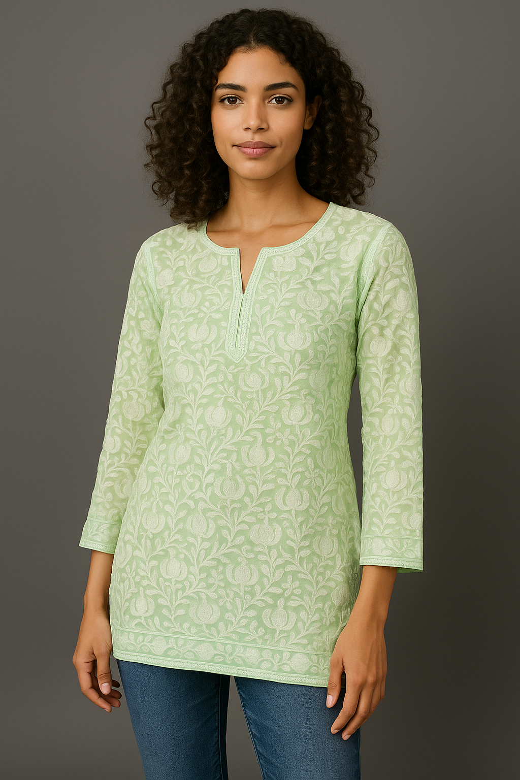 Kashmiri Embroidery Kurti