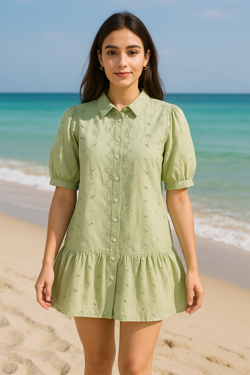 Tunic Eyelet Embroidery