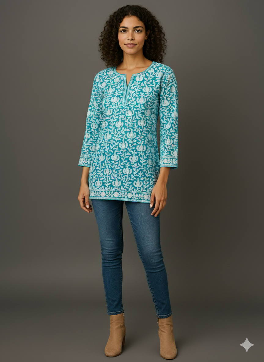 Kashmiri Embroidery Kurti