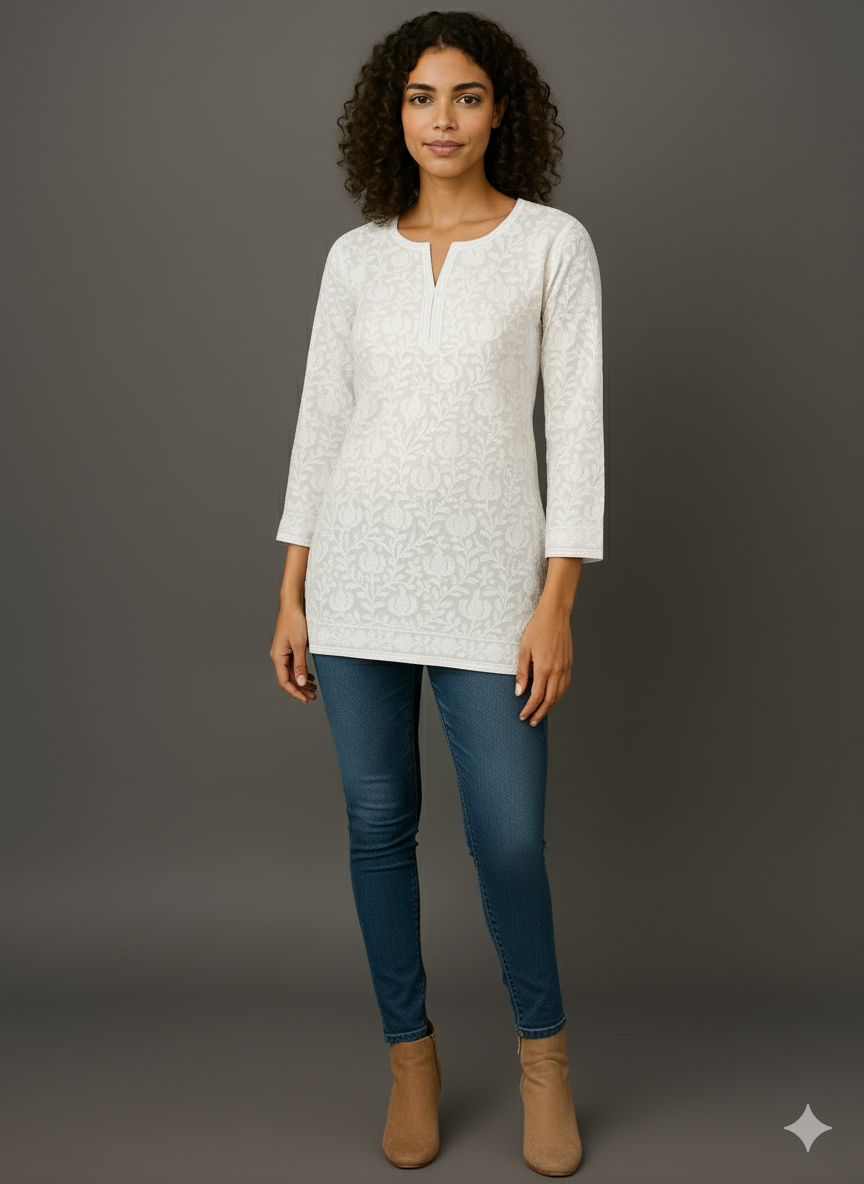 Kashmiri Embroidery Kurti