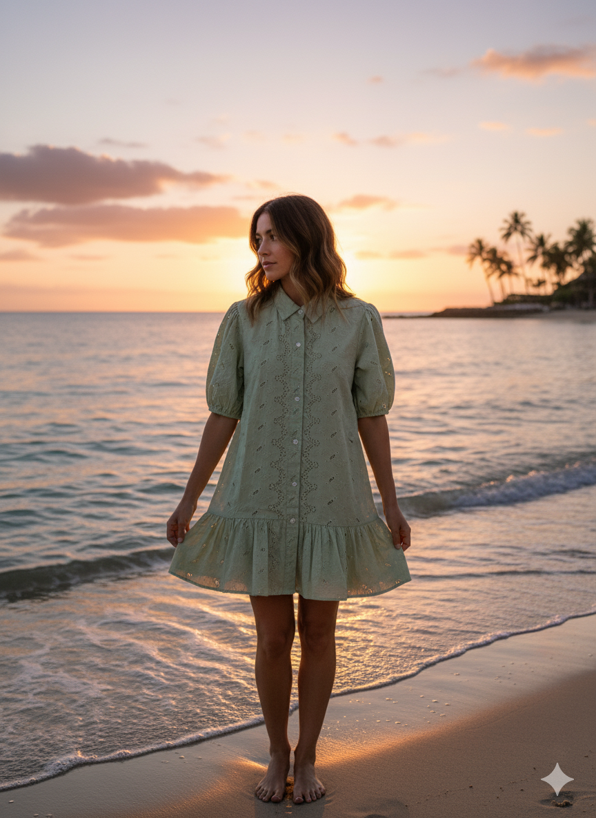 Tunic Eyelet Embroidery