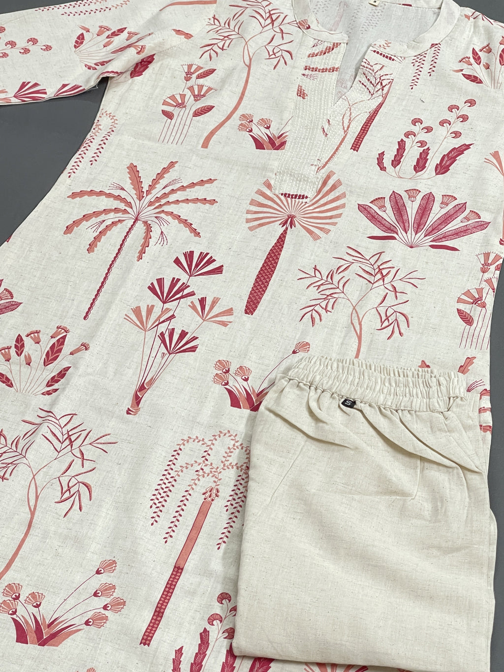Khadi Kurti Set