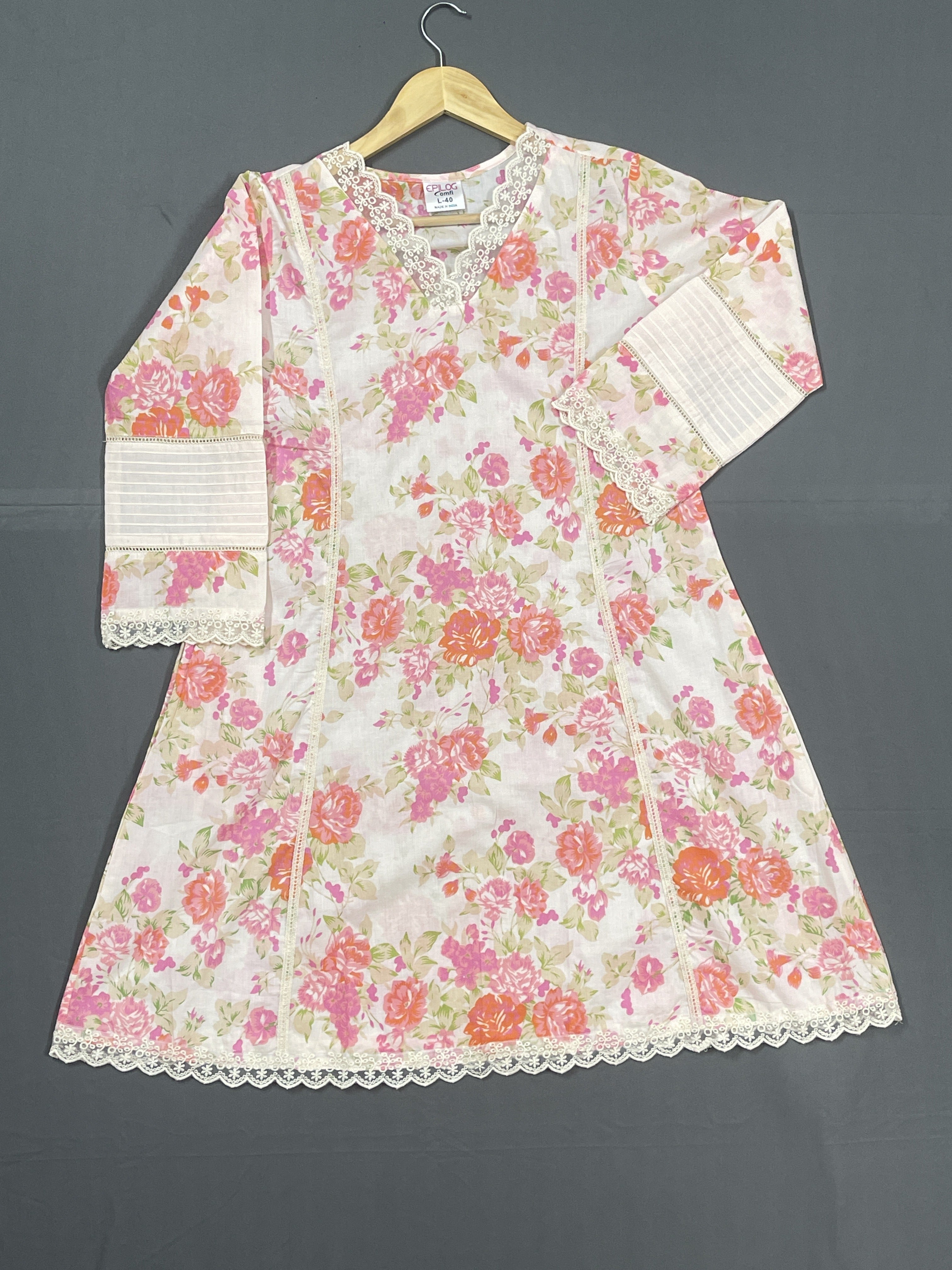 Floral Printed Long Kurti