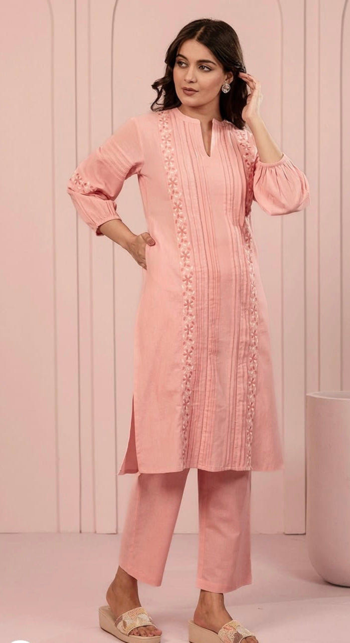 Embroidery Kurti Set